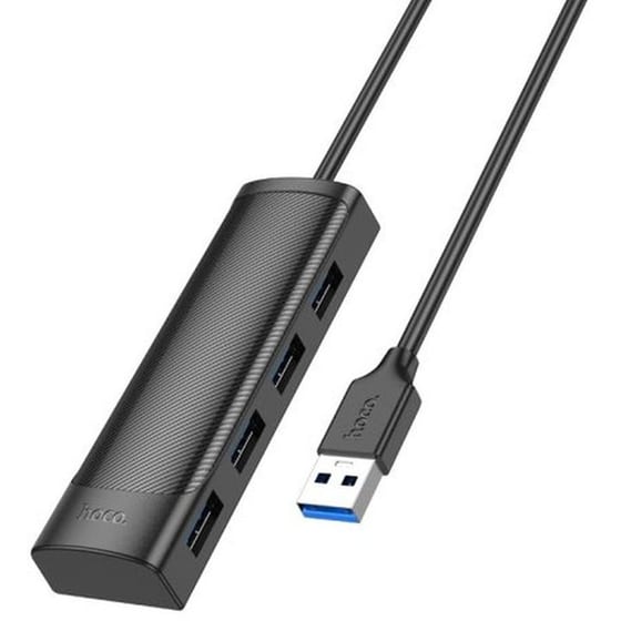 USB Hub Hoco HB41 USB 3.0 με 4 θύρες - Μαύρο image 0