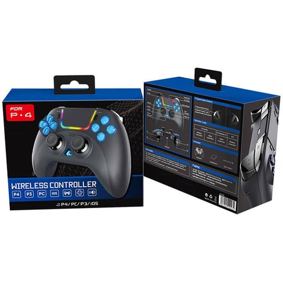 iPega 4023B Ασύρματο Gamepad για PC/PS3/PS4/iOS - Μαύρο image 3