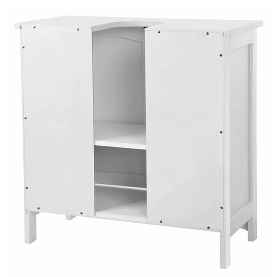 Ντουλάπι Μπάνιου Νιπτήρα Vasagle Bbc01wt από MDF 60x30x60cm - Λευκό image 2