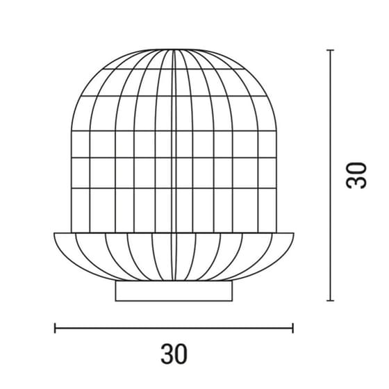Πορτατίφ Eurolamp 144-78002 από Ρατάν Φ30x30 cm - Καφέ image 1