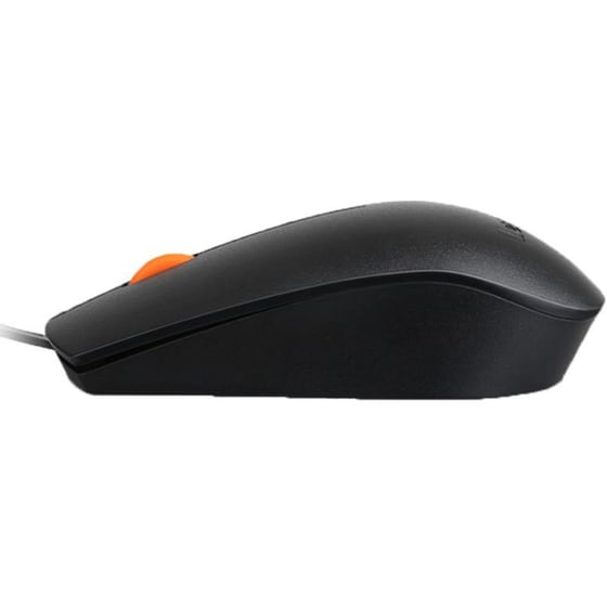 Lenovo Mouse Wired 300 Usb Ενσύρματο Ποντίκι Μαύρο image 1