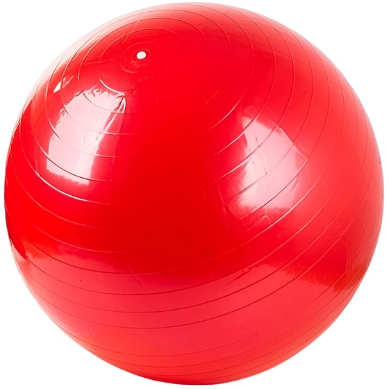 Μπάλα Γυμναστικής Aria Trade Κατάλληλη για Pilates 65 cm από PVC - Κόκκινο image 0