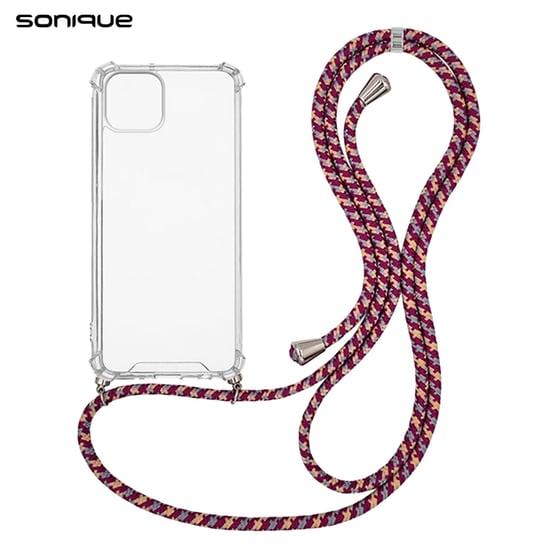 Θήκη Apple iPhone 14 Plus - Sonique Armor Clear - Rainbow Μπορντό image 0