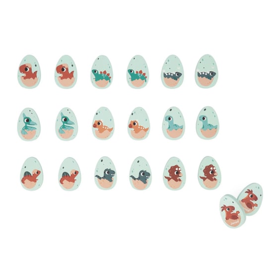 Janod Dino Παιχνίδι Μνήμης Δεινόσαυροι (J05826) image 1