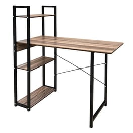 Γραφείο Βιβλιοθήκη Welhome από Μελαμίνη 90x40cm - Φυσικό/Μαύρο