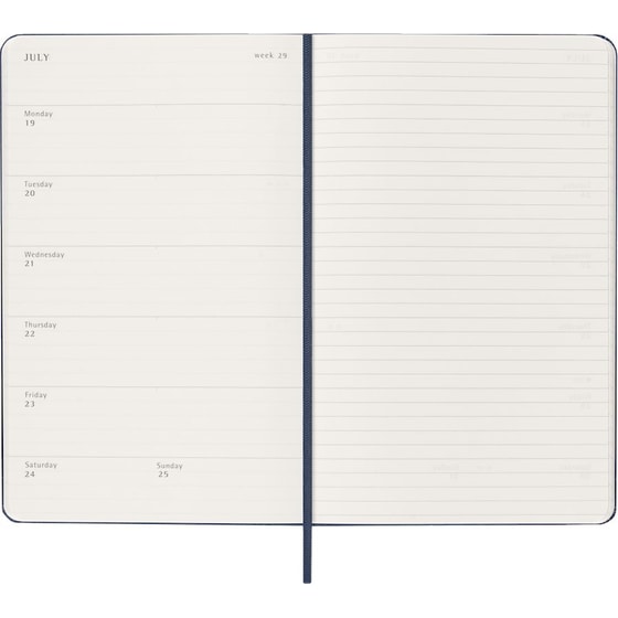 Ημερολόγιο Εβδομαδιαίο 2027 Moleskine 18Μ L Softcover Μπλε image 1