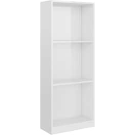 Βιβλιοθήκη VidaXL από Μοριοσανίδα 40x24x108cm - Λευκό