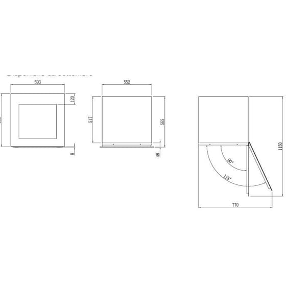 BERTAZZONI RWC60B4DNRP για 24 Μπουκάλια Μαύρο Πλήρως Εντοιχιζόμενος Συντηρητής Κρασιών image 5