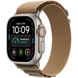 Apple Watch Ultra 4 GPS + Cellular 49mm Natural Titanium Case with Desert Alpine Loop - M