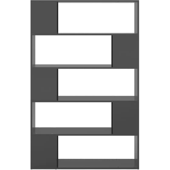 Βιβλιοθήκη VidaXL από Μοριοσανίδα 100x24x155 cm - Γκρι image 3