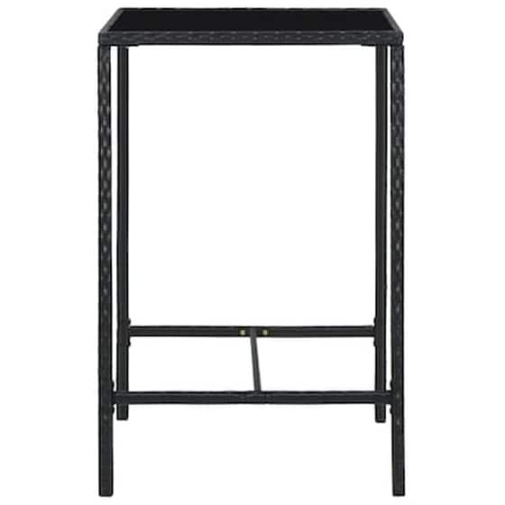 Vidaxl Σετ Επίπλων Μπαρ Κήπου 5 Τεμαχίων Μαύρο Συνθετικό Ρατάν image 4