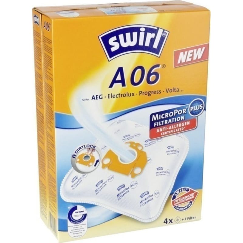 SWIRL SWIRL A06 4 Τμχ Σακούλες Ηλεκτρικής Σκούπας