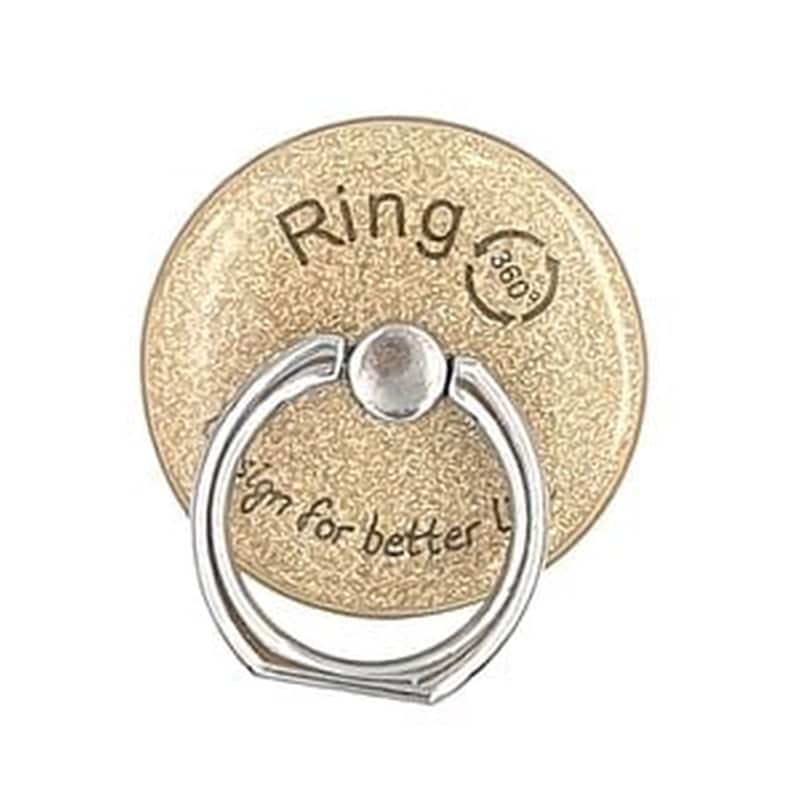 Αυτοκόλλητο Δαχτυλίδι Ring Κινητού Glitter – Oem – Χρυσό – Pop Socket / Ring Holder