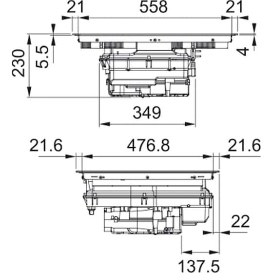 FABER GALILEO SLIM F600 60 cm Μαύρο Εστία Επαγωγική Αυτόνομη image 6