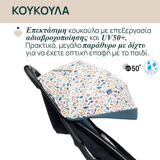 Chicco Καρότσι Μωρού Glee Joyful Teal image 3