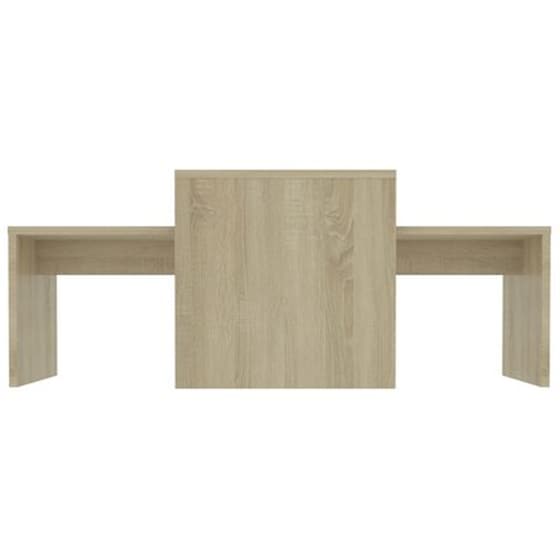 Vidaxl Σετ Τραπεζάκια Σαλονιού Sonoma Δρυς 100x48x40 Εκ. Μοριοσανίδα image 4