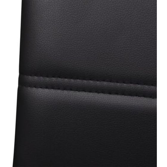 Καρέκλες Τραπεζαρίας Vidaxl «πρόβολος» από Συνθετικό Δέρμα 4 Τμχ - Μαύρες image 5