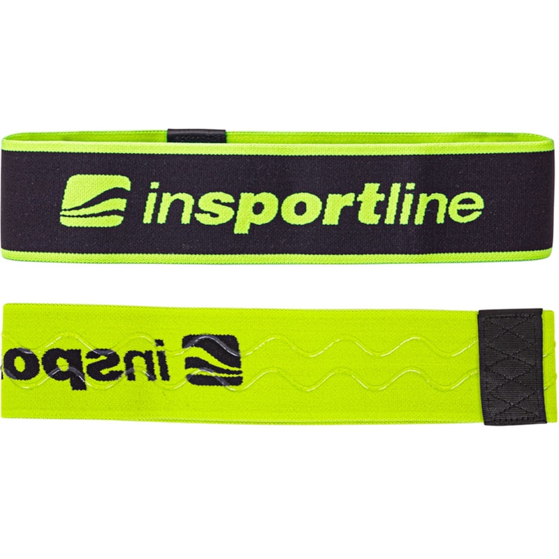 INSPORTLINE Λάστιχο Αντίστασης InSportline Hiplop S Πολύ Μαλακό 60x6x0.2 cm - Λαχανί/Μαύρο