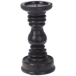 Κηροπήγιο Spitishop Κ-m A54040410 Ξύλινο 10.5x20.5cm - Μαύρο