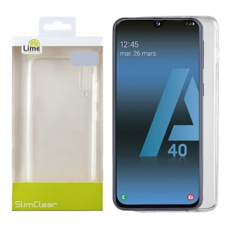 LIME SUCCESSORIES Θήκη Samsung Galaxy A40 - Lime Successories Slimclear TPU - Διάφανη