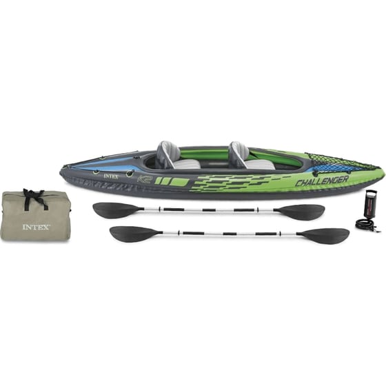 Καγιάκ Φουσκωτό Διθέσιο Intex Challenger K2 351cm - Πράσινο image 2