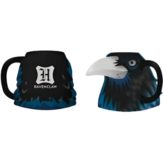 Κούπα 3D Half Moon Bay Harry Potter Ravenclaw Eagle Κεραμική 350 ml - Μπλε/Μαύρο image 4