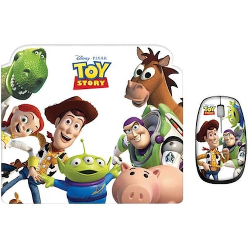 DISNEY Disney Toy Story Ενσύρματο Mini Ποντίκι Πολύχρωμο Mousepad