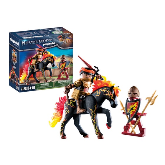PLAYMOBIL® Novelmore Burnham Raiders - Ιππότης και άλογο της φωτιάς (71213) image 3