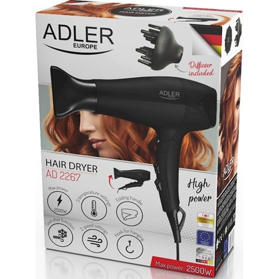 Σεσουάρ Μαλλιών ADLER AD_2267 2500W Μαύρο image 7