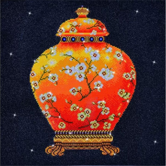 Diamond Dotz Βάζο - Πορτοκαλί image 1