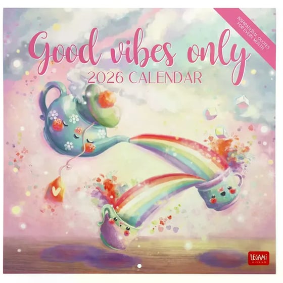 Ημερολόγιο Τοίχου Legami 2026 Good Vibes Only 30x29cm image 0