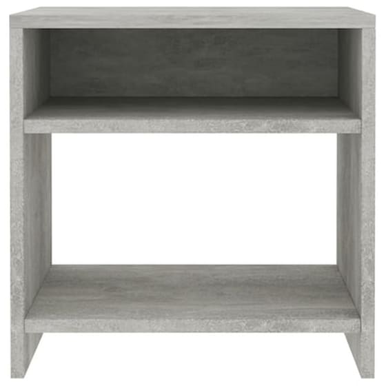 Τραπεζάκι Κομοδίνο Vidaxl  από Μοριοσανίδα 40x30x40cm - Γκρι Σκυροδέματος image 4