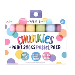 Χρώματα Ooly Chunkies Paint Sticks Pastel Pack 6 Τεμάχια