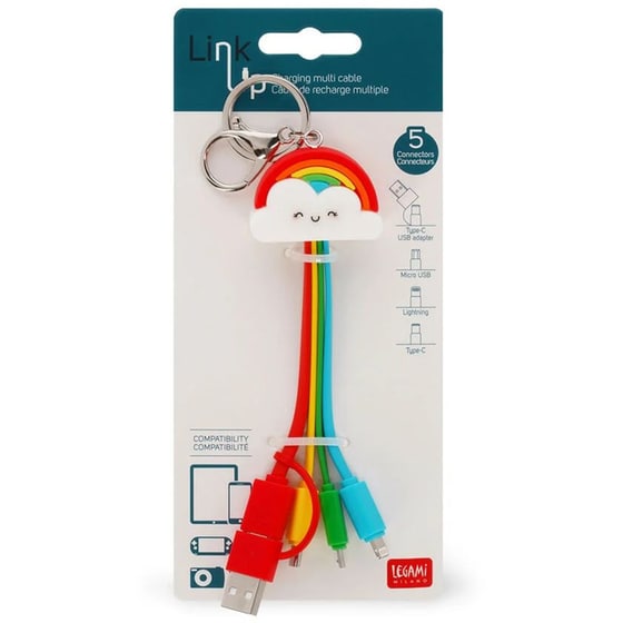 Καλώδιο Φόρτισης Legami VUCC0013 USB 14 cm - Πολύχρωμο image 1