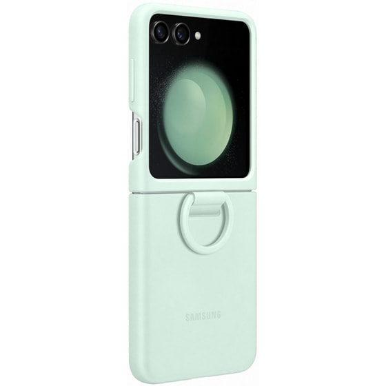 Θήκη Samsung Galaxy Z Flip5 - Samsung Silicon Case with Ring - Mint image 3