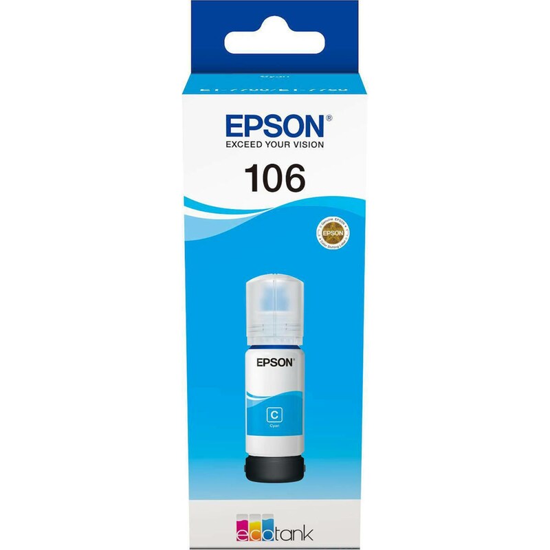 Epson 106 Κυανό Μελάνι Εκτυπωτή C13T00R240 EPSON