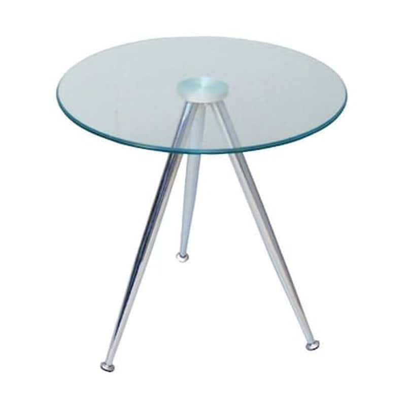 WOODWELL Τραπεζάκι Σαλονιού Woodwell από Γυαλί C8915 50x51cm - Διάφανο