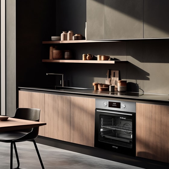 OMNYS OV7011DPIN 70 Lt Inox Εντοιχιζόμενος Φούρνος Άνω Πάγκου image 5