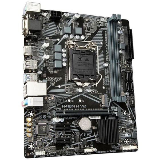 Gigabyte H410M H V2 Intel H410 Micro ATX με Socket Intel 1200 image 2