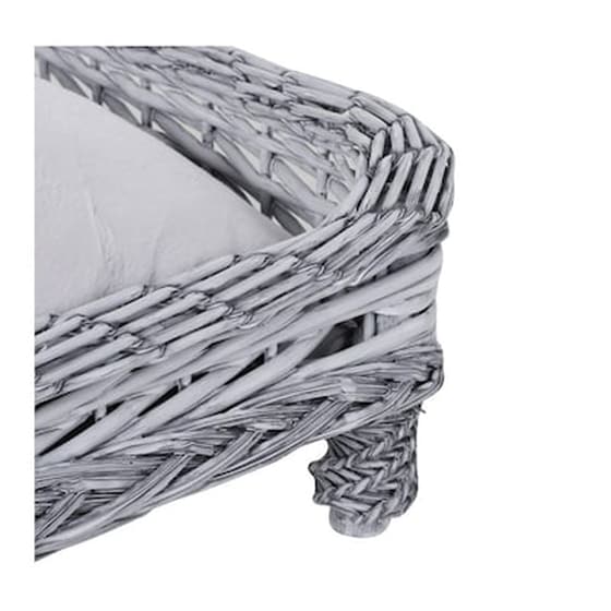 Πλεκτό Κρεβάτι Γάτας 69 X 42 X 33 Cm Χρώματος Γκρι Pawhut D04-127gy image 2