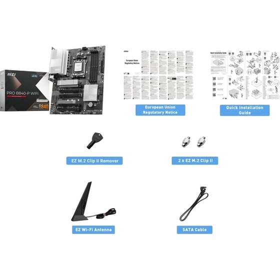 MSI PRO B840-P WIFI Motherboard ATX με AMD AM5 Socket 7E57-001R image 5