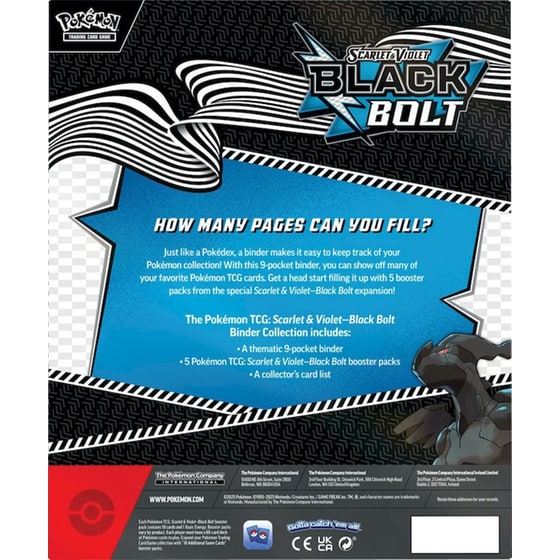 Pokémon TCG: Scarlet & Violet 10.5 Black Bolt Binder Collection image 3