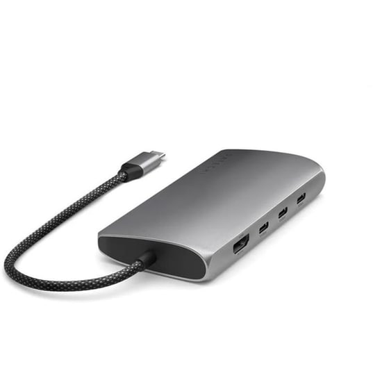 USB-C Hub Satechi Multiport Adapter 8K with Ethernet V3 4*C/HDMI - Space Gray image 1