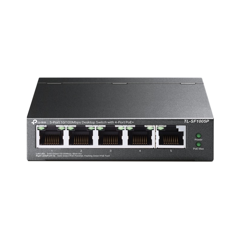 TP-LINK TP-LINK TL-SF1005P v1 L2 Switch με 5 Θύρες Ethernet