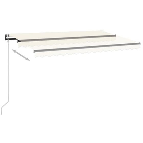 Τέντα Vidaxl Συρόμενη Αυτόματη 450x350cm - Κρεμ image 3