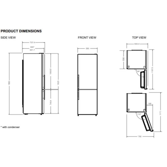 BERTAZZONI RBM60F4FXNC Total No Frost 330 Lt Inox Ψυγειοκαταψύκτης image 2