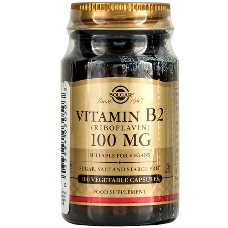 Solgar Vitamin B2 100mg - 100 κάψουλες