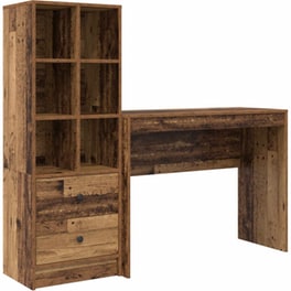 Γραφείο VidaXL 145,5x40x127 cm - Παλιό Ξύλο (2 τεμ.)