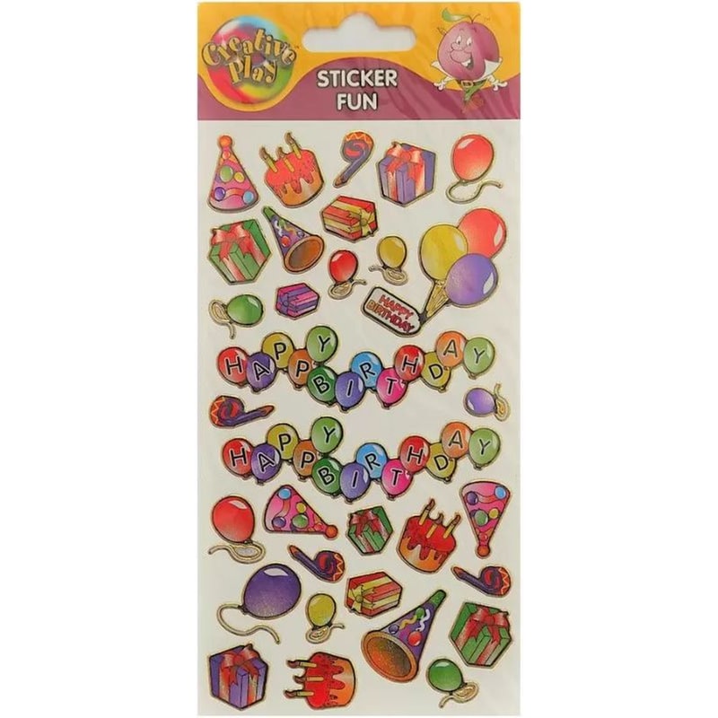 Purple Peach Σετ Αυτοκόλλητα Laser Glitter Birthdays