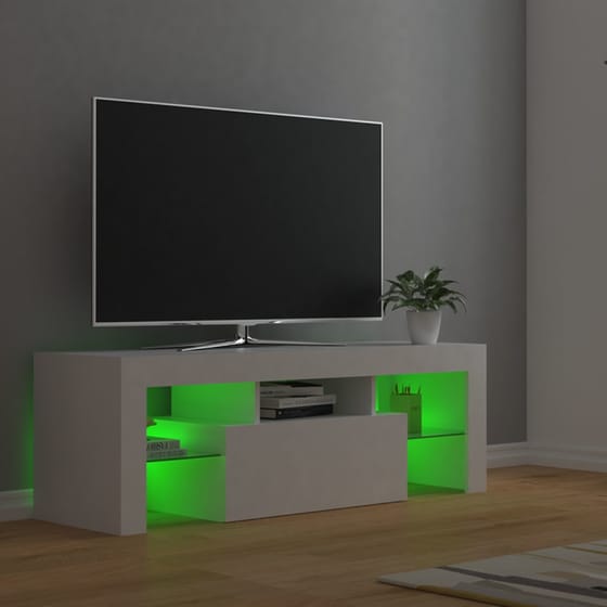 Έπιπλο Τηλεόρασης VidaXL από Μοριοσανίδα 120x35x40cm - Λευκό image 2